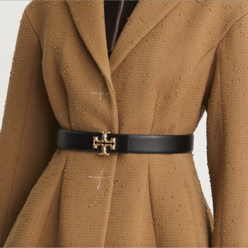 Eleanor Leather Belt 1,25'' Tory Burch